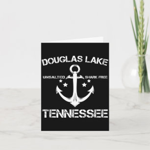 Douglas lake tennessee funny fishing camping card
