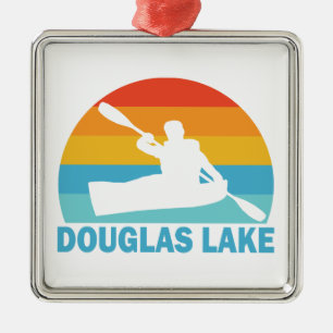 Douglas Lake Tennessee Kayak Metal Tree Decoration