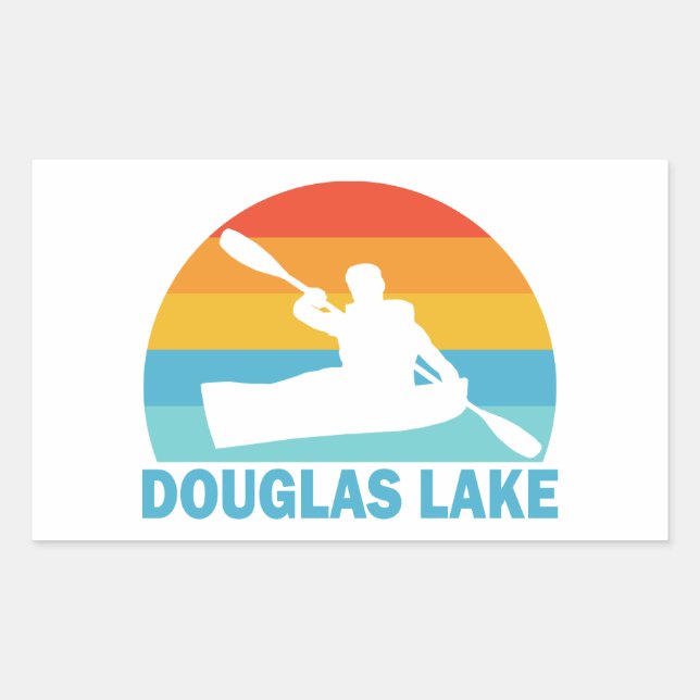 Douglas Lake Tennessee Kayak Rectangular Sticker (Front)