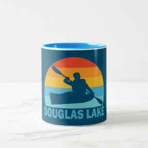 Douglas Lake Tennessee Kayak Two-Tone Coffee Mug
