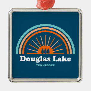 Douglas Lake Tennessee Rainbow Metal Tree Decoration