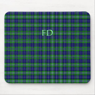 Douglas Official Tartan with monogram / initials Mouse Mat