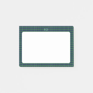 Douglas Official Tartan with monogram / name Post-it Notes