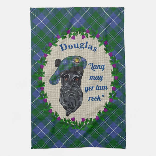 Douglas Scottie Dog Kitchen Towel (Vertical)