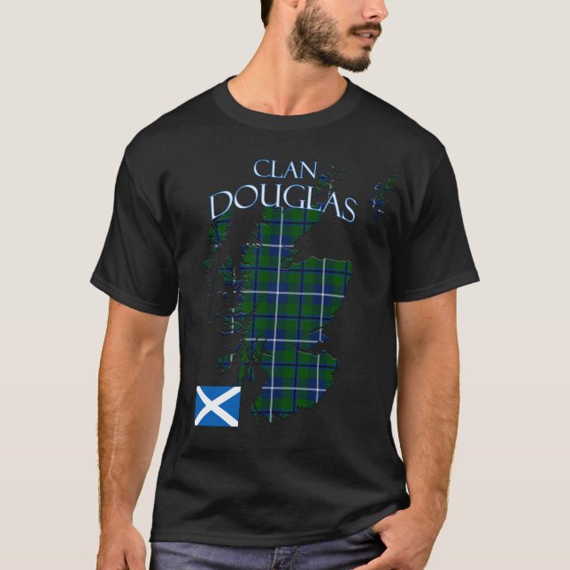 Douglas Scottish Clan Tartan Scotland T-Shirt (Front)