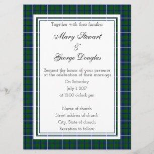 Douglas Scottish Wedding Invitation