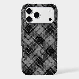 Douglas tartan black grey plaid