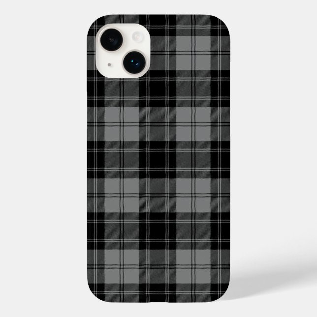 Douglas tartan black grey plaid Case-Mate iPhone case (Back)