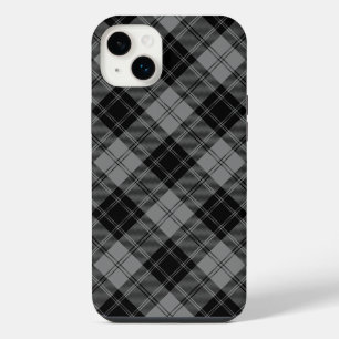 Douglas tartan black grey plaid iPhone 14 plus case