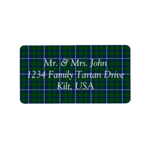 Douglas Tartan Label