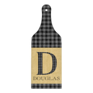 Douglas Tartan Monogram D Cutting Board