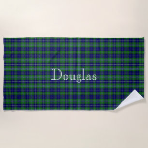 Douglas Tartan Plaid Beach Towel