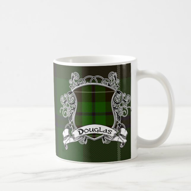 Douglas Tartan Shield Coffee Mug (Right)