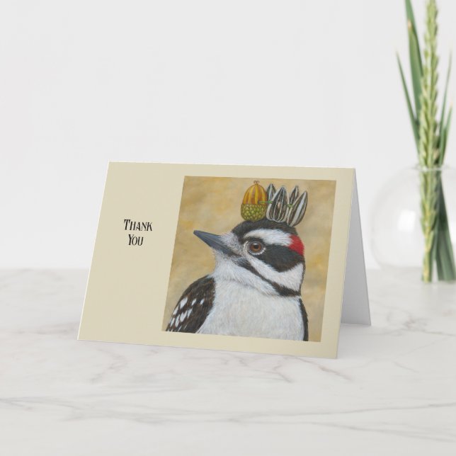Douglas the woodpecker thank you card (Front)