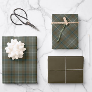Douglas Weathered Original Scottish Tartan Wrapping Paper Sheet