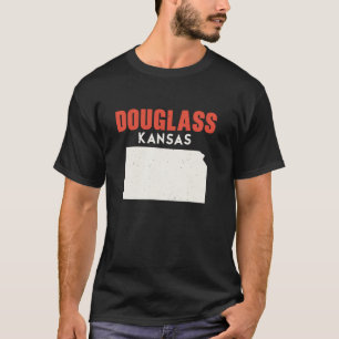 Douglass Kansas USA State America Travel Kansan  T-Shirt