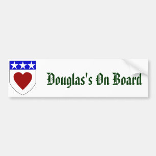 Douglas's On Board Bumper Sticker