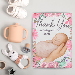 Doula Appreciation Card   Labour Support Gift Pink