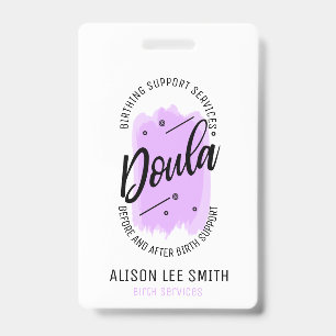 Doula Birth Coach ID Badge