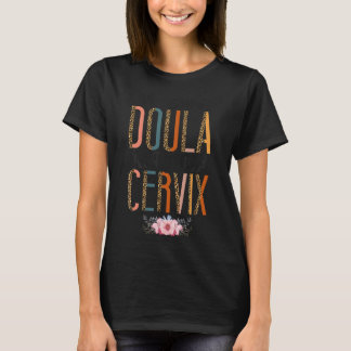 Doula Birth Worker Pun Leopard Cheetah Awesome Dou T-Shirt