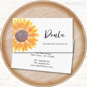 Doula Floral Business Card