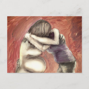 Doula hug postcard