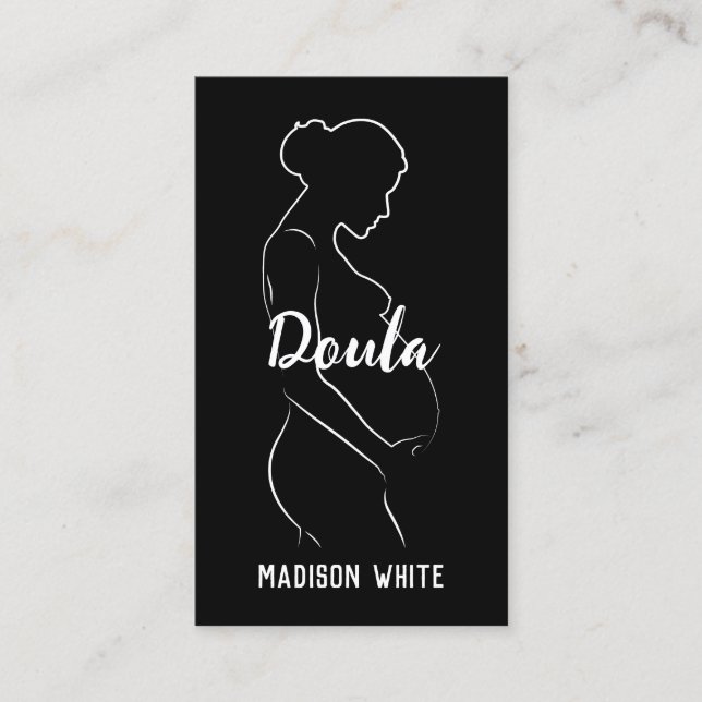 Doula Midwife Custom QR Business Card (Front)