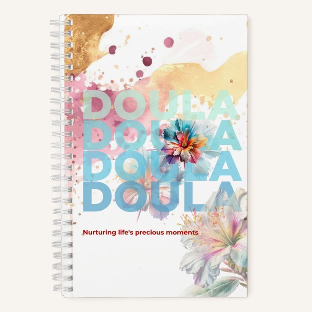 Doula Midwife Gift for Midwives Obstetrician Quote Notebook (Front)