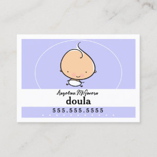 Doula Midwife Paediatrician Child Care Babysitting Business Card