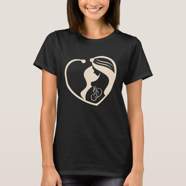 Doula Newborn Nurse Maternity Nurse for Paediatric T-Shirt (Front)