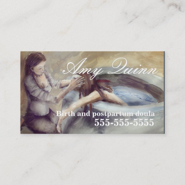 Doula or Midwife Business Cards (Front)