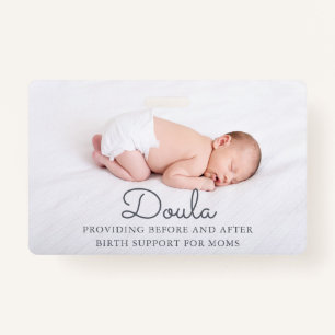 Doula Photo Birth Support Name ID Badge