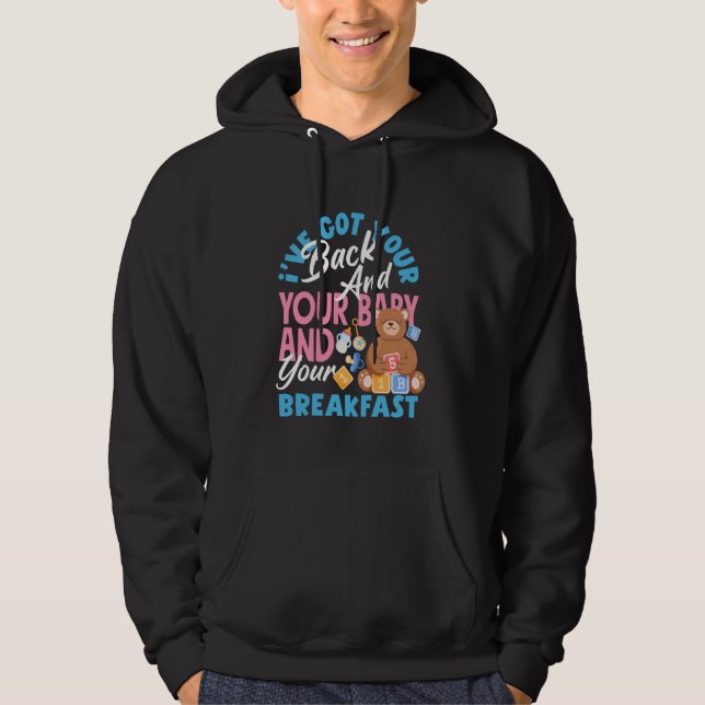 Doula Postpartpum Doulas Childbirth Worker Funny Hoodie (Front)