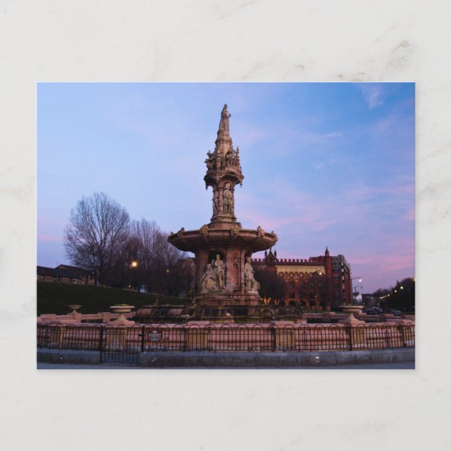 Doulton Fountain, Glasgow Postcard (Front)