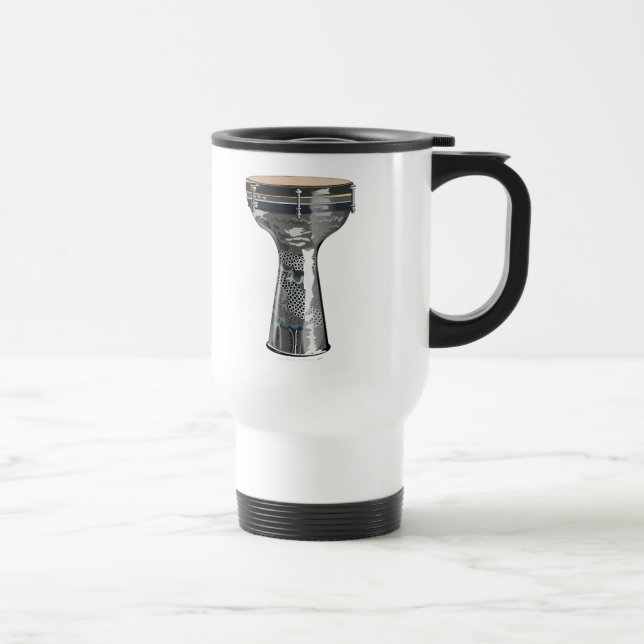 Doumbek Darbuka Drum Stainless Steel Travel Mug (Right)