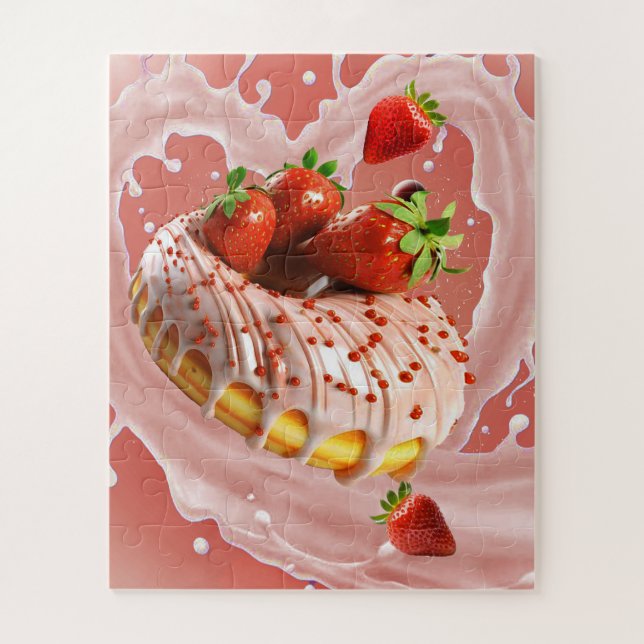 dounat jigsaw puzzle (Vertical)