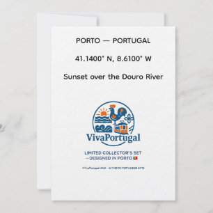 Douro Sunset Portugal Travel Art Invitation – Port