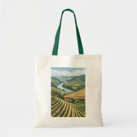 Douro Valley Portugal Travel Art Vintage