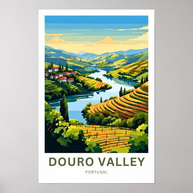 Douro Valley Portugal Travel Print (Front)