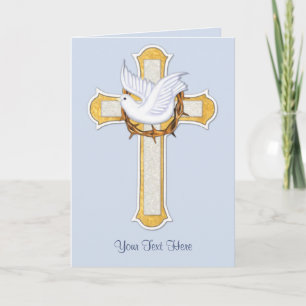Dove and Cross Card