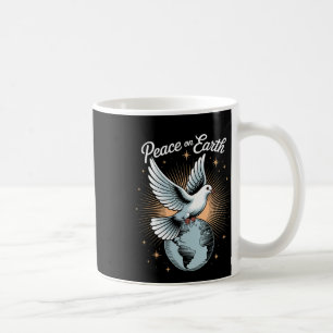 Dove And Globe Faith Christmas Peace On Earth Coffee Mug