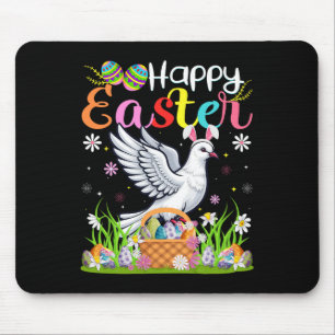 Dove Bird Happy Easter Egg Hunt Bunny Ear Dove Eas Mouse Mat