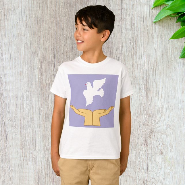 Dove Bird World Peace White T-Shirt (Creator Uploaded)