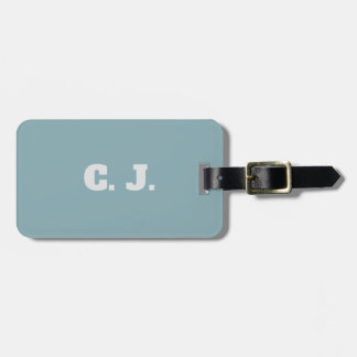 Dove Blue Personalised Luggage Tag