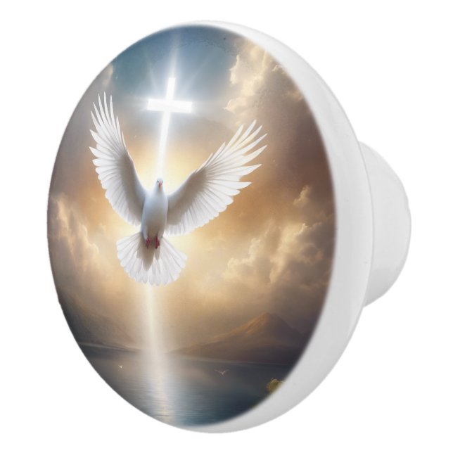 Dove Ceramic Knob (Right)