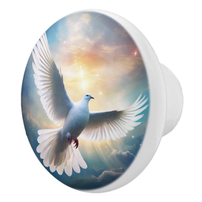 Dove Ceramic Knob (Right)
