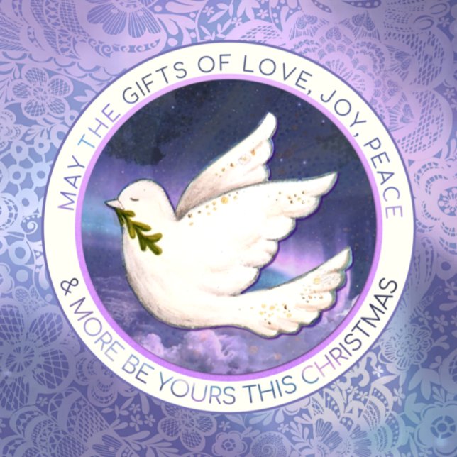 Dove Christmas card with love, Joy Peace Greeting (Creator Uploaded)