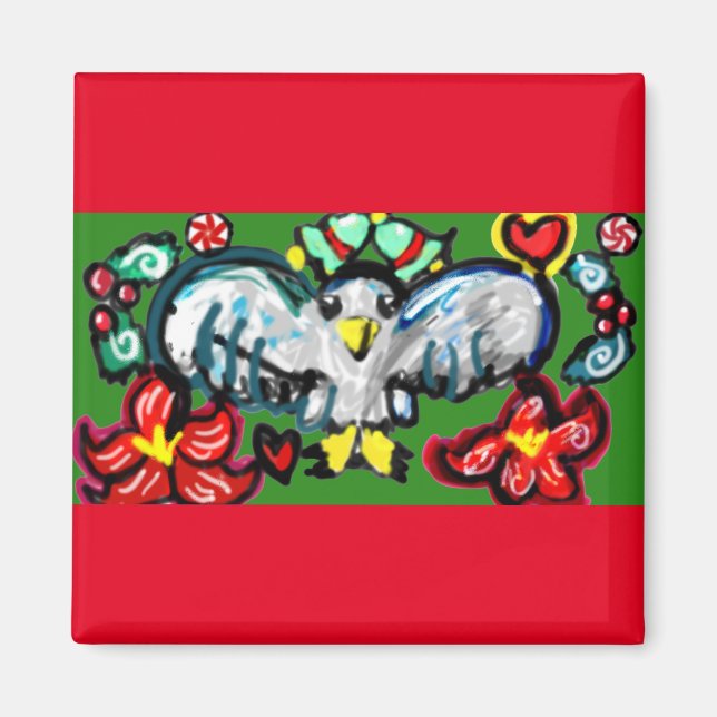 Dove Christmas Morning Magnet (Front)