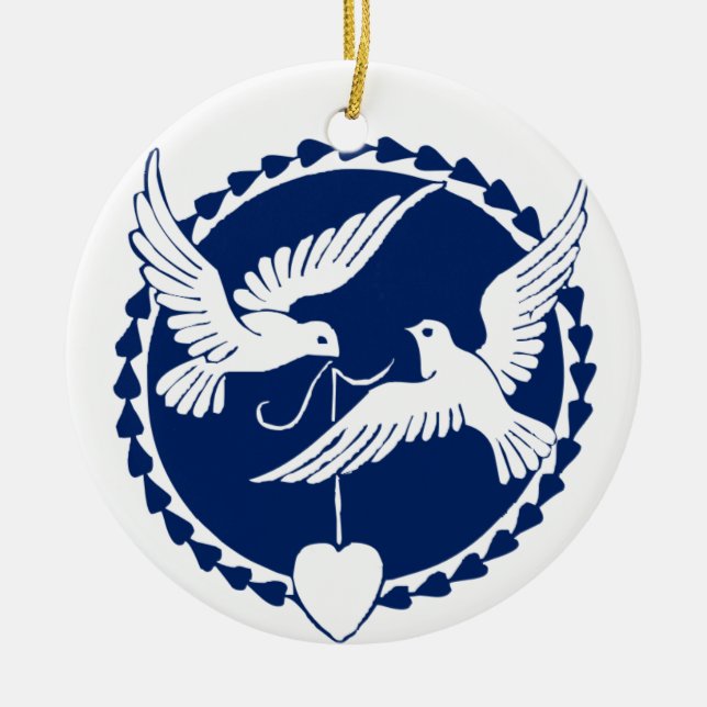 Dove Christmas Tree Decoration (Front)