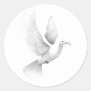 dove classic round sticker